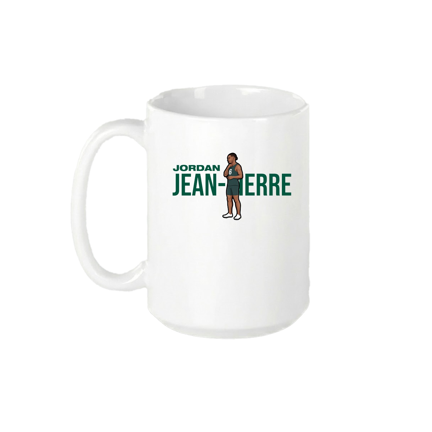 15oz Coffee Mug — Player Name in White