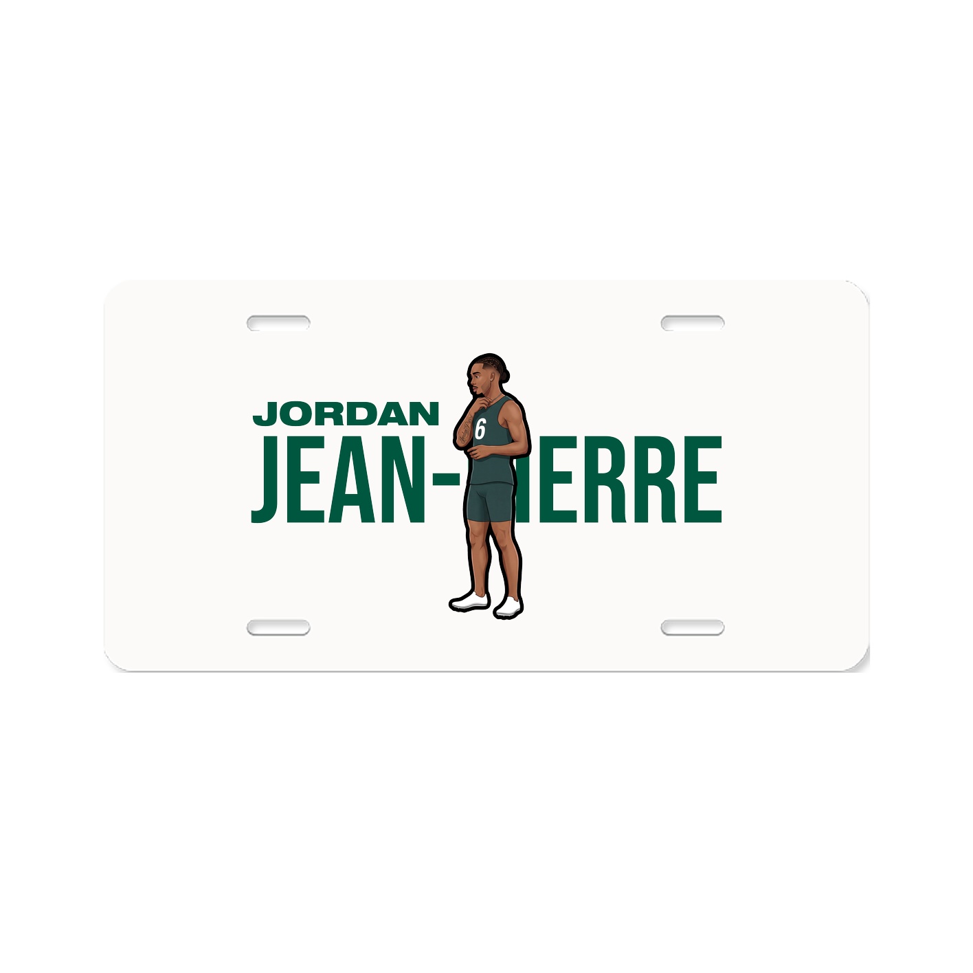 License Plate — Player Name in Classic