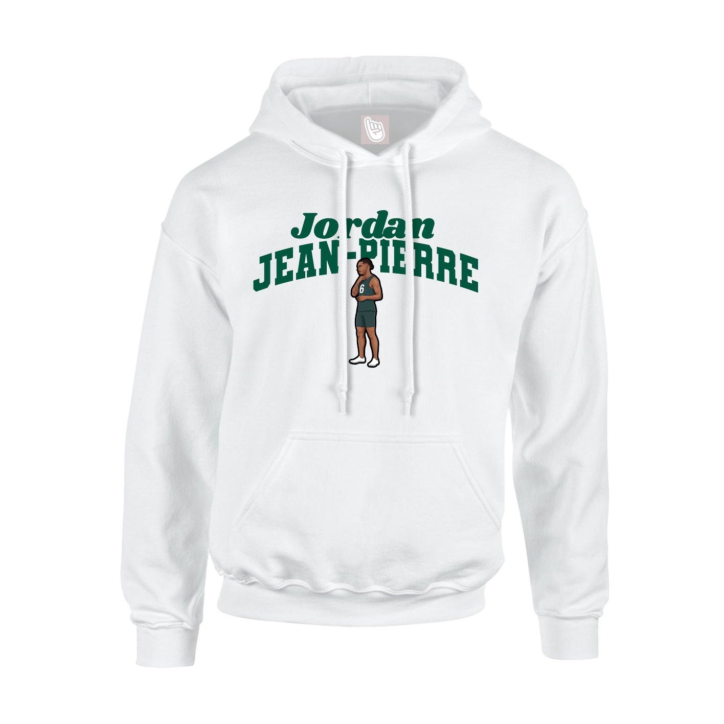 Hoodie — Signature Arch in White