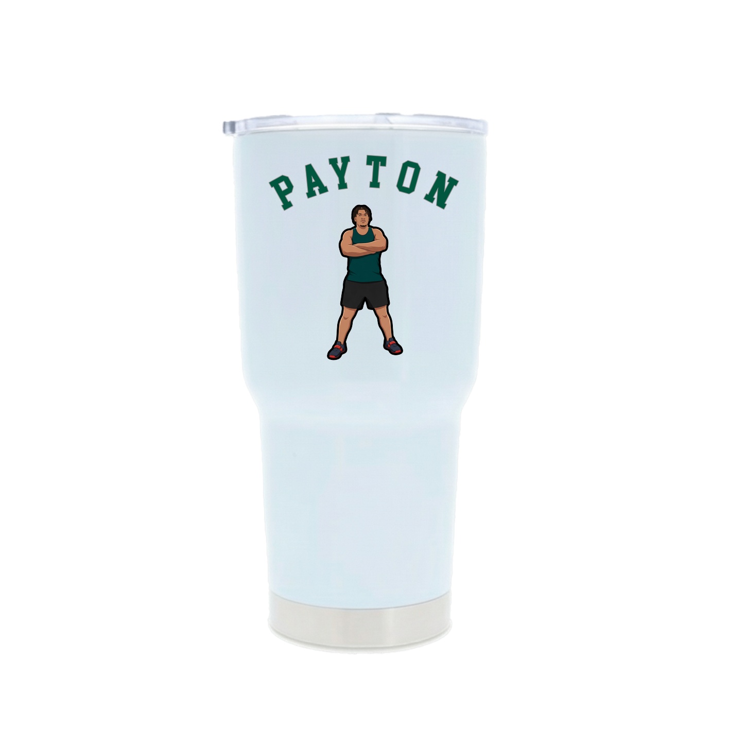 30oz Stainless Steel Tumbler — Shirsey Arch in White