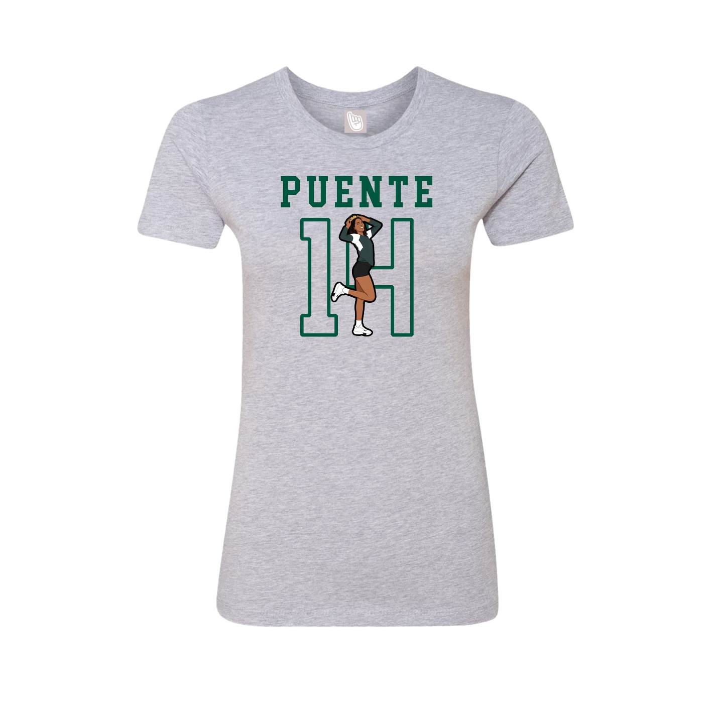 Fitted Women's Tee — Shirsey in Grey
