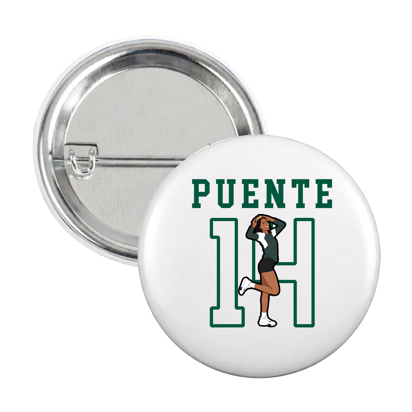 Game Day Button — Shirsey in White