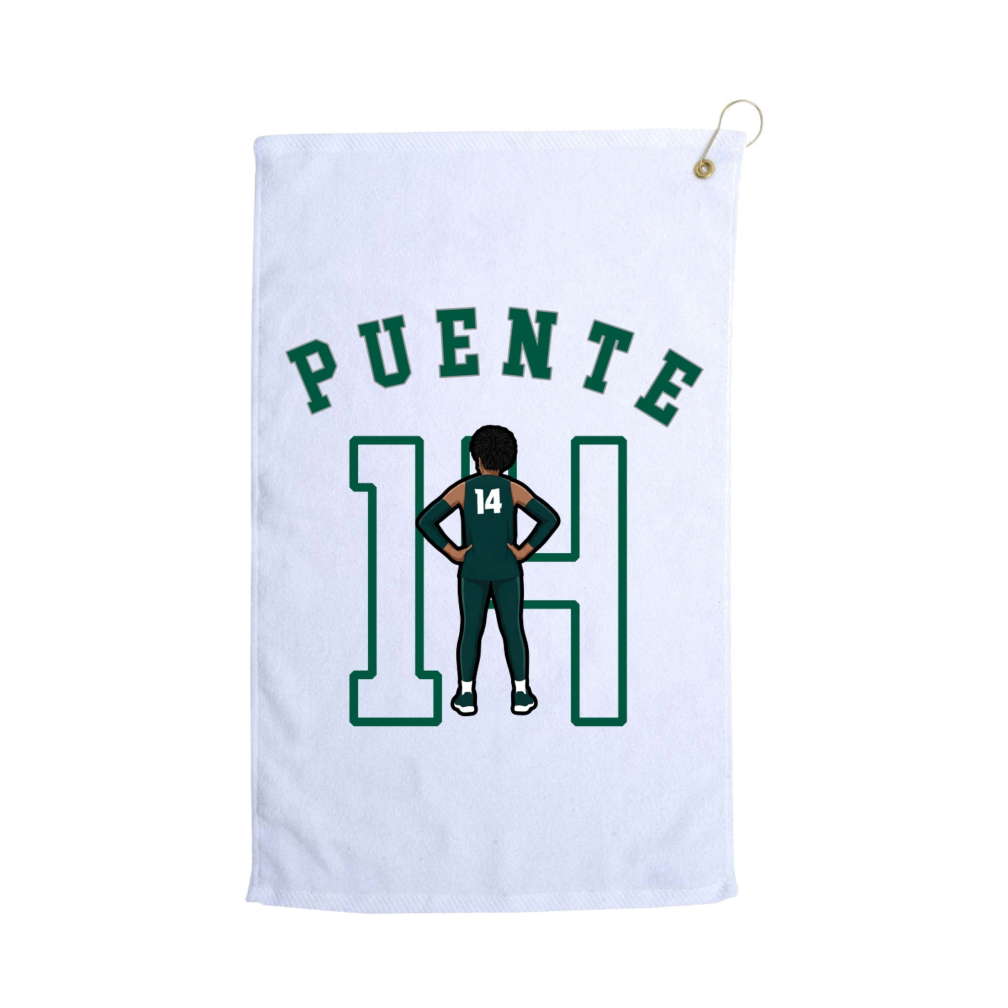 Golf Towel — Shirsey Arch in White