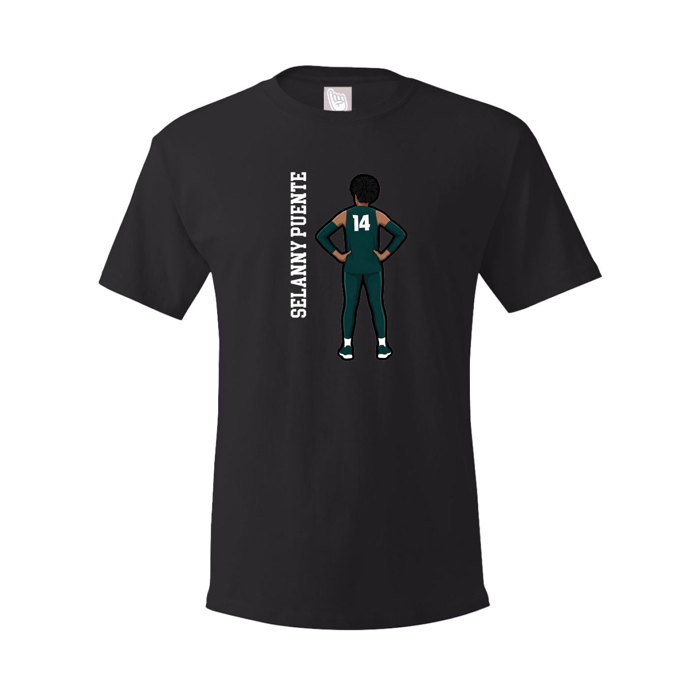 Tee — Name Vertical in Black