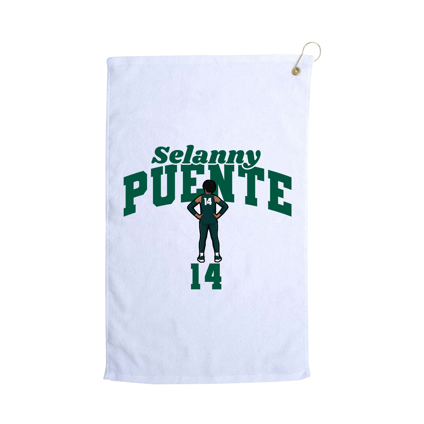 Golf Towel — Signature Arch in White