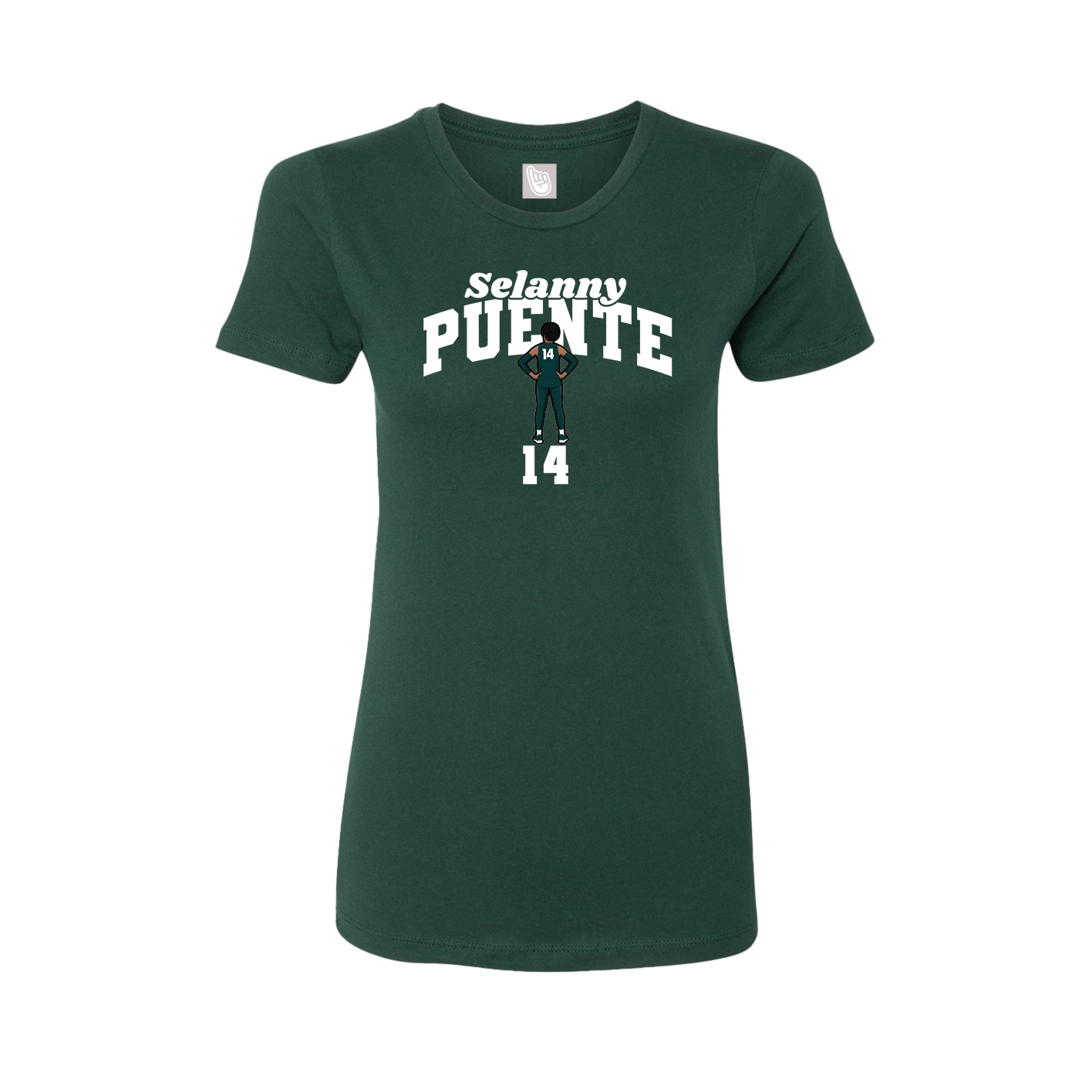Womens Tee — Signature Arch in Green
