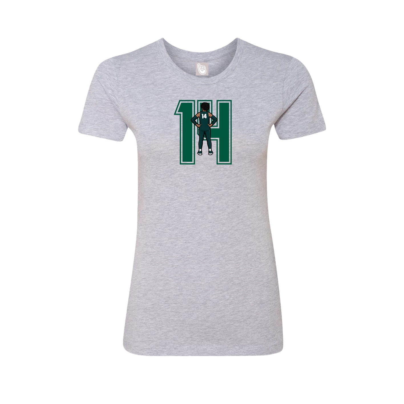 Womens Tee — Number in Grey
