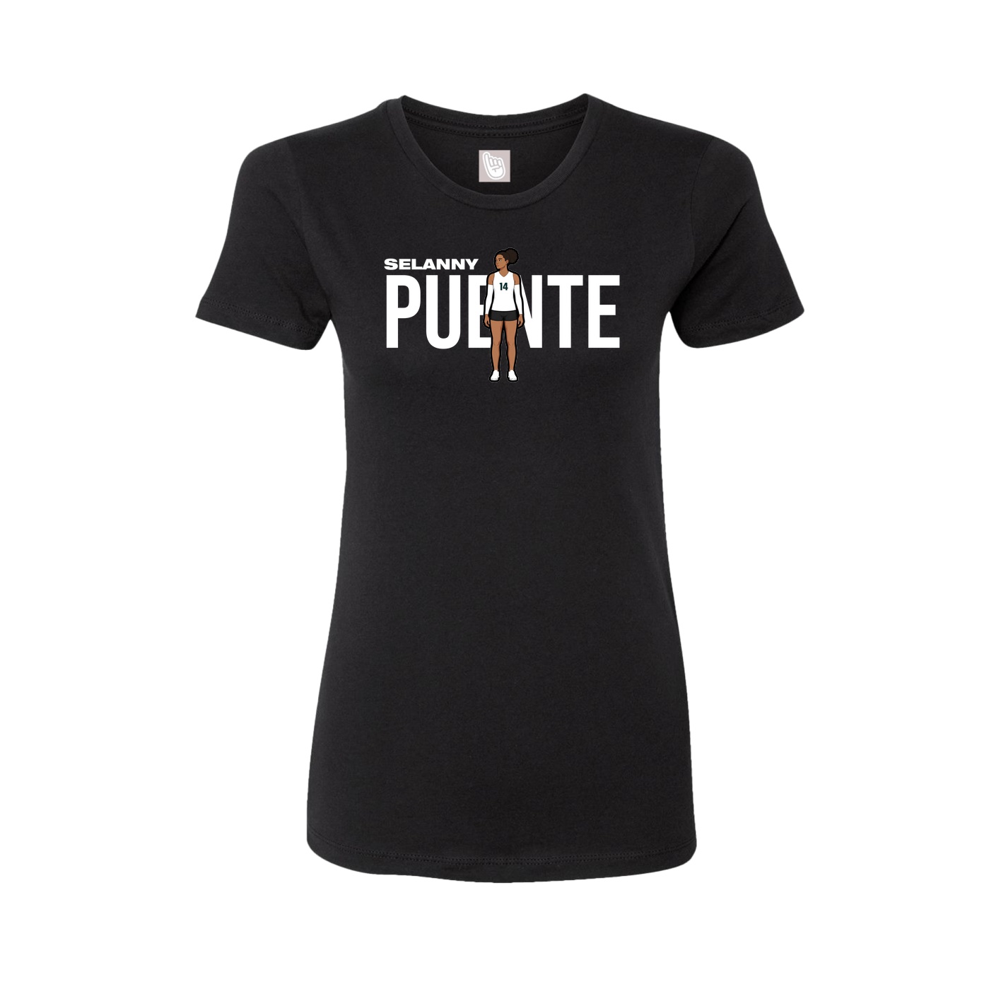 Womens Tee — Player Name in Black
