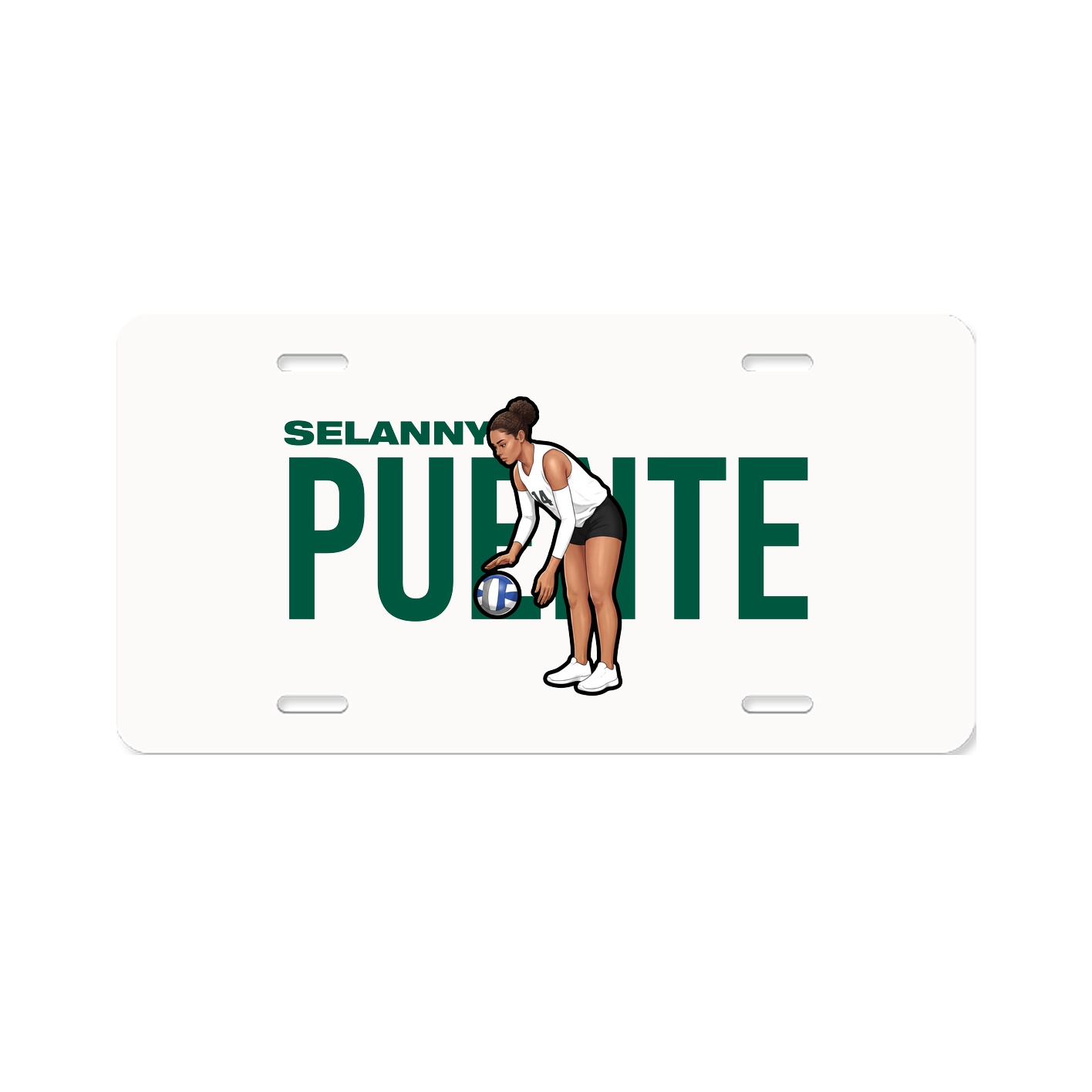 License Plate — Player Name in Classic