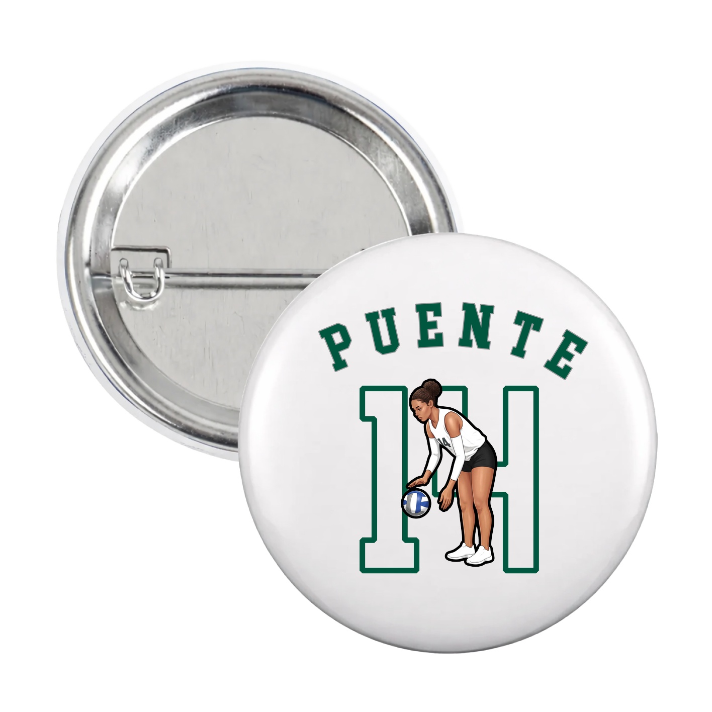 Game Day Button — Shirsey Arch in White