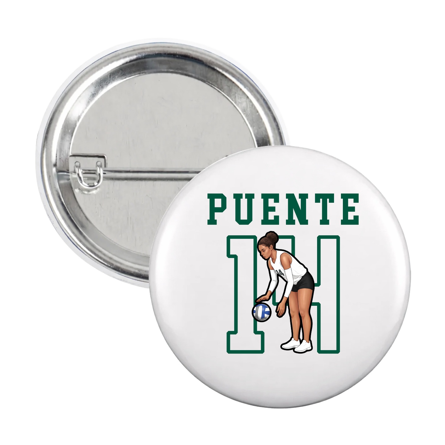 Game Day Button — Shirsey in White