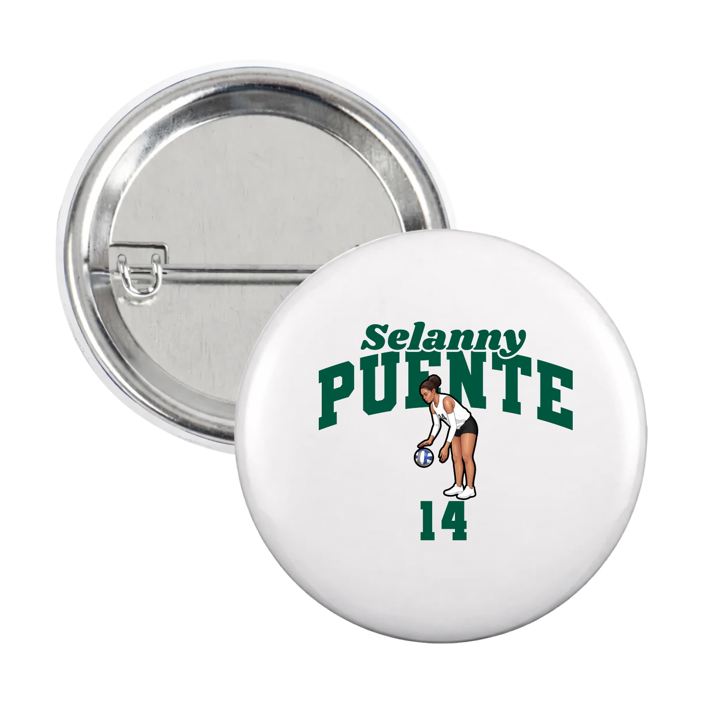 Game Day Button — Signature Arch in White
