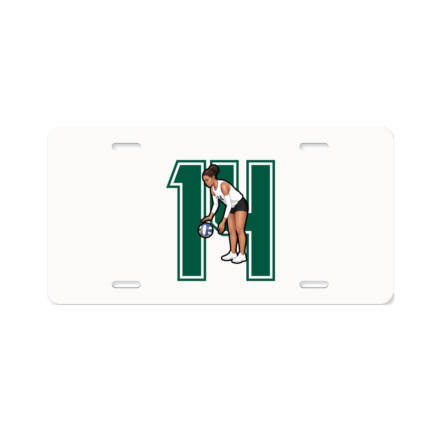 License Plate — Number in Classic