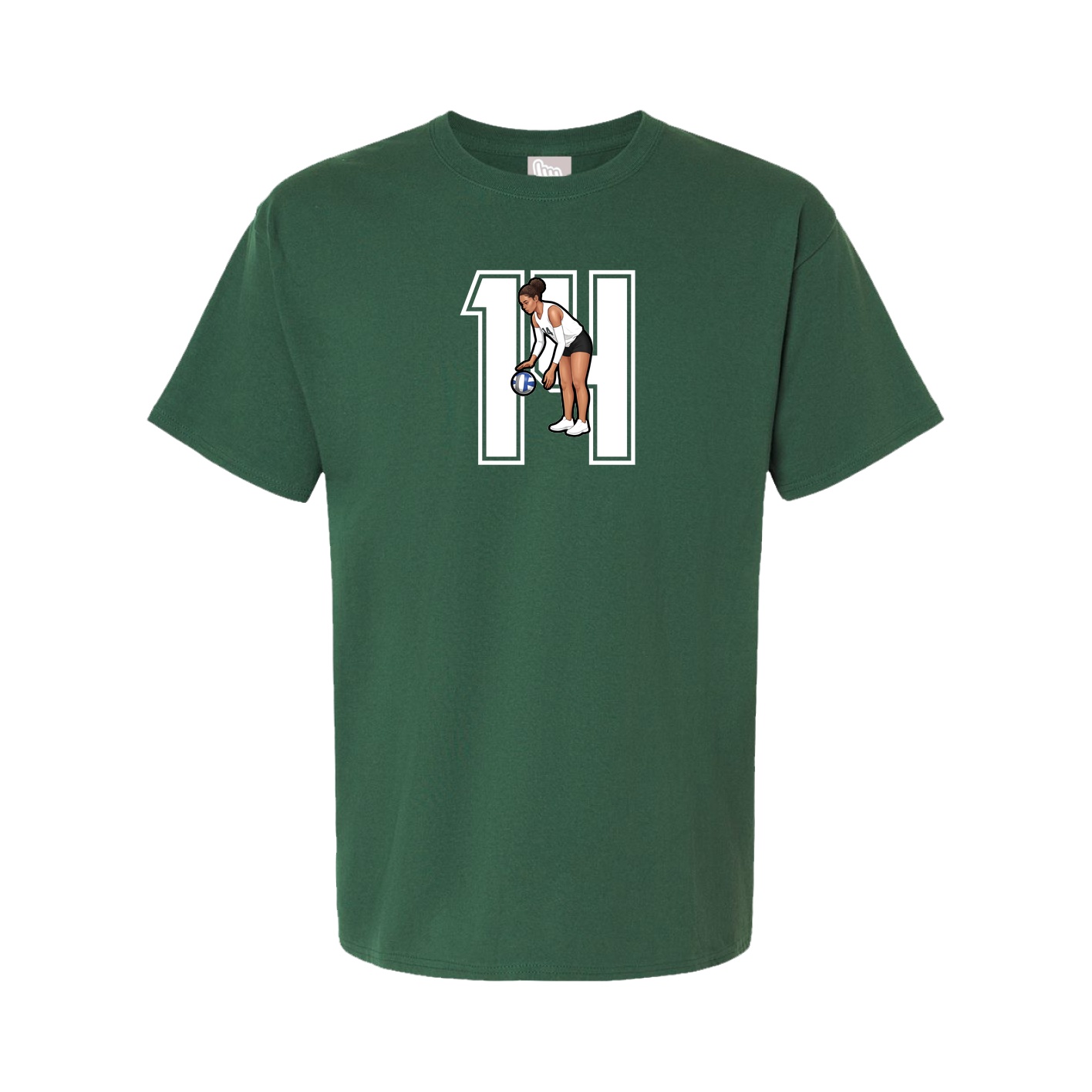 Tee — Number in Green