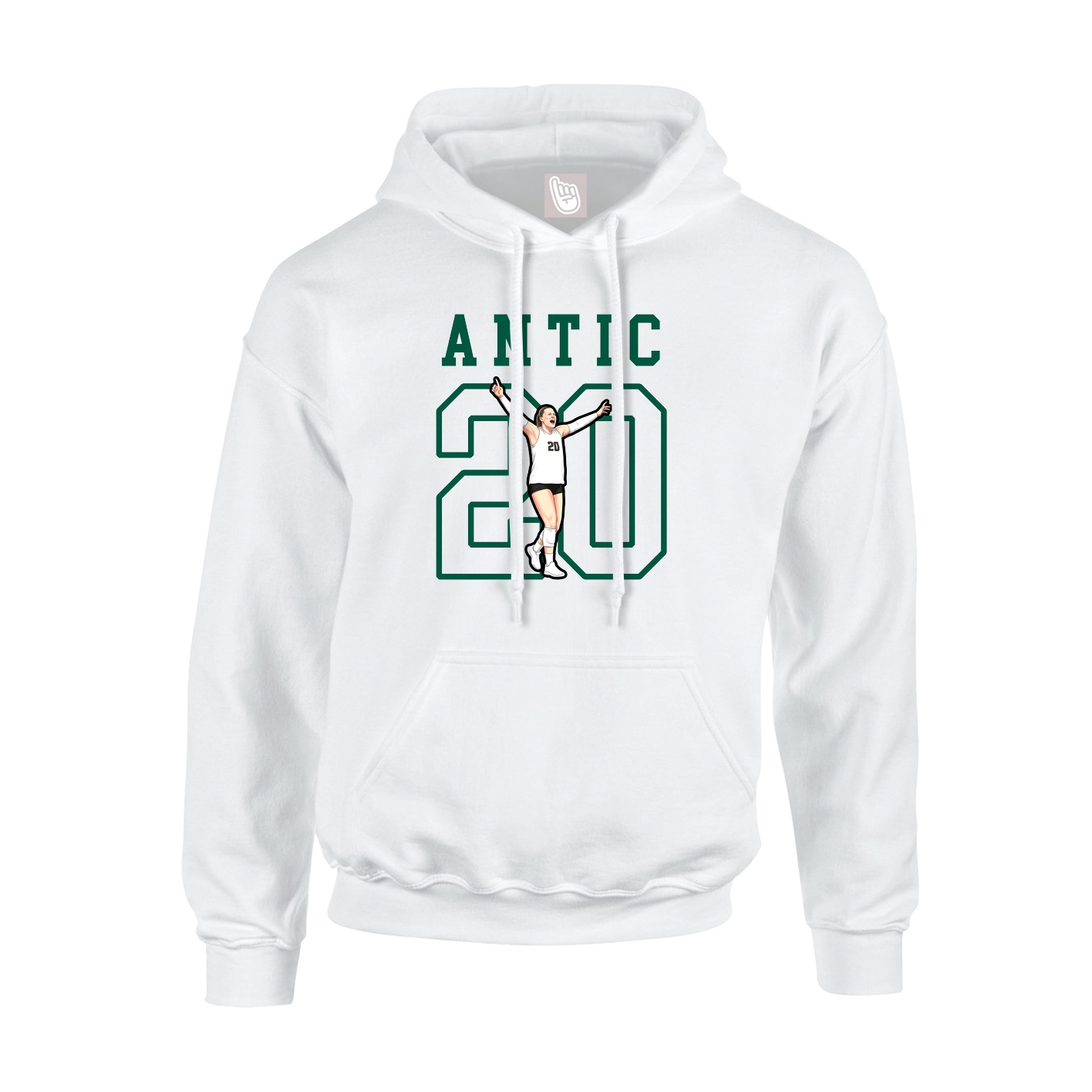 Hoodie — Shirsey in White
