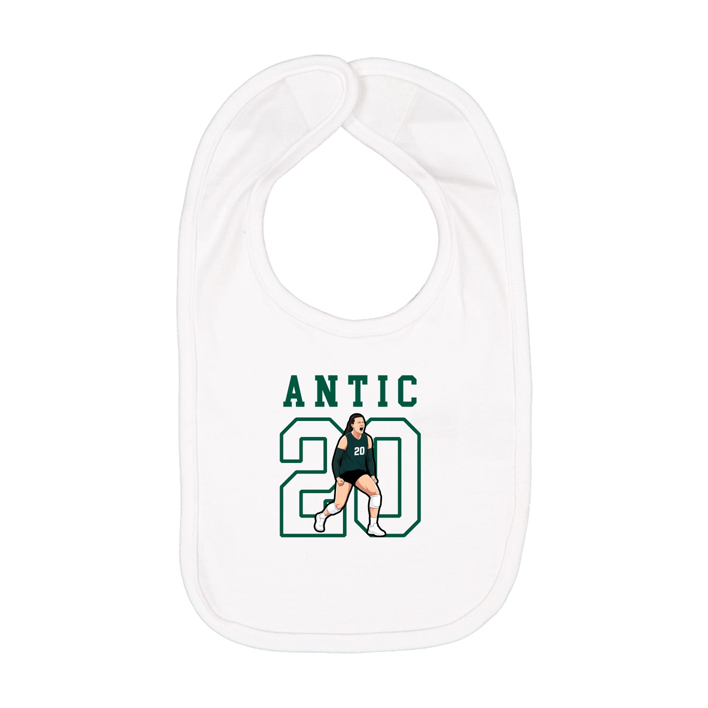 Infant Bib — Shirsey in White