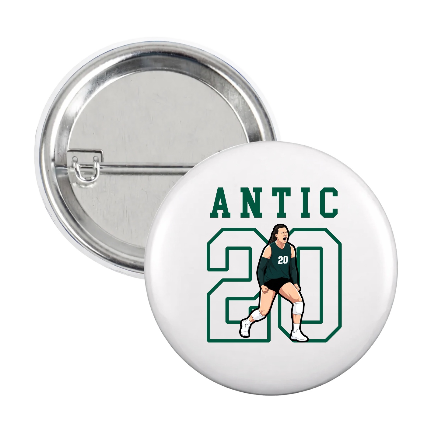 Game Day Button — Shirsey in White