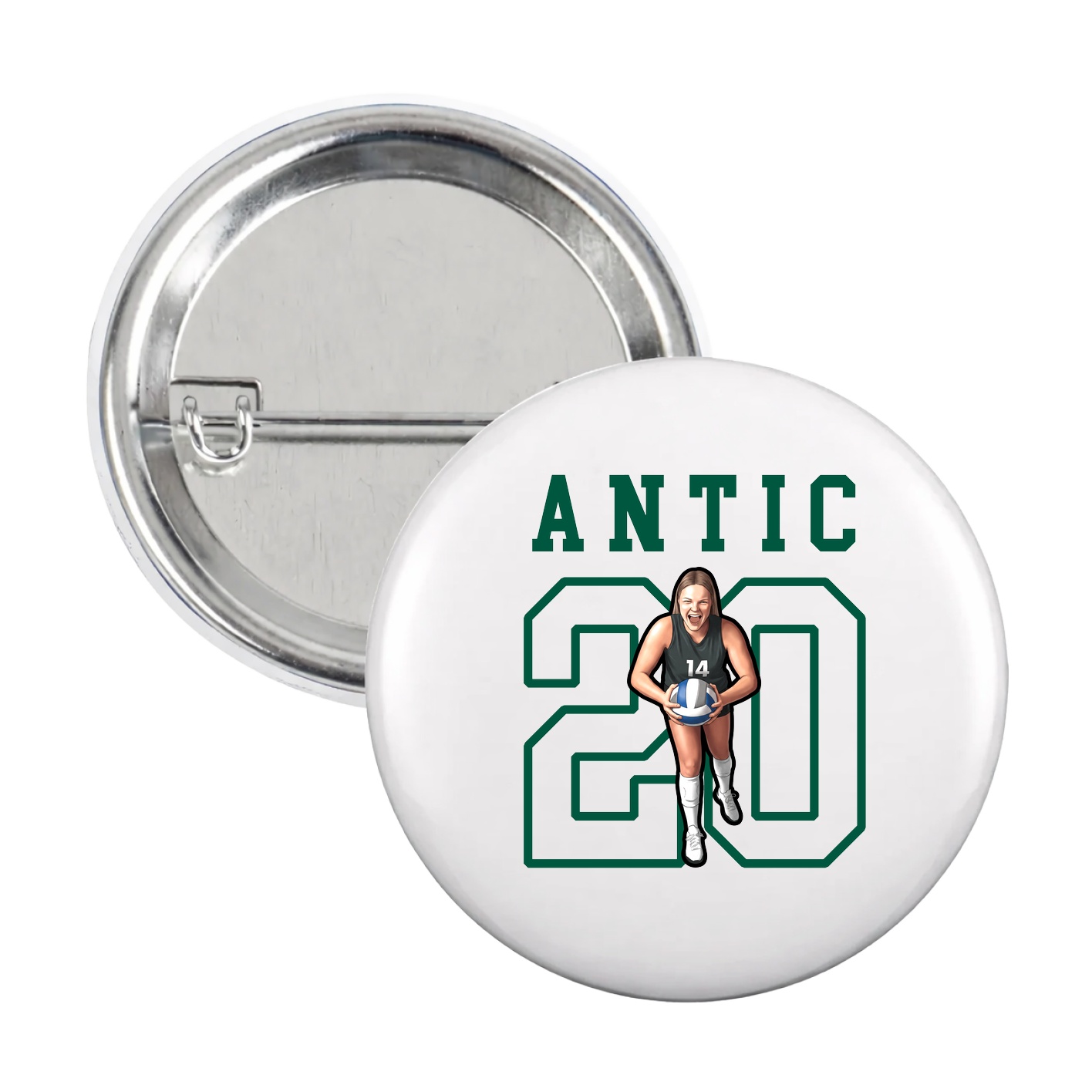 Game Day Button — Shirsey in White