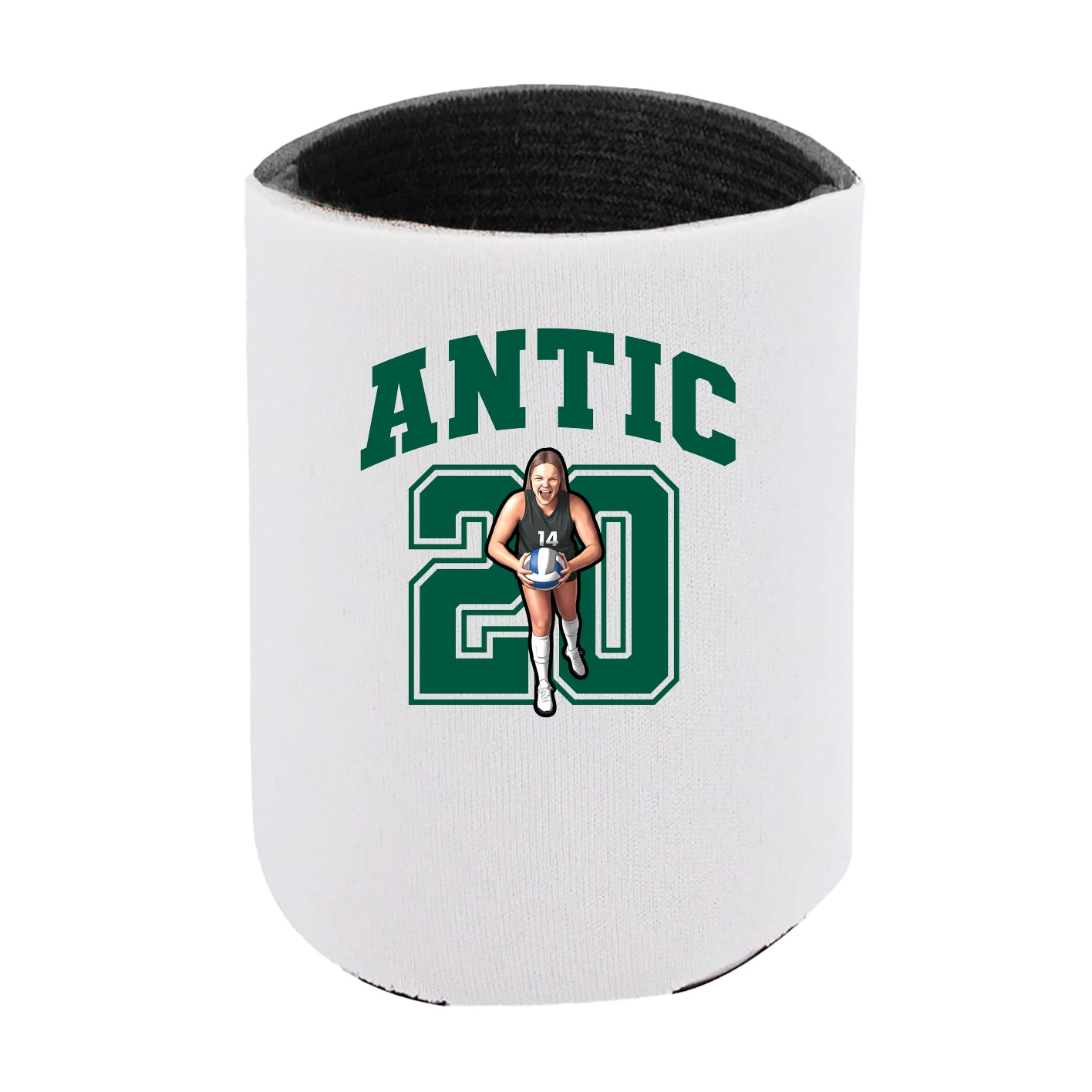 Can Holder — Number in White