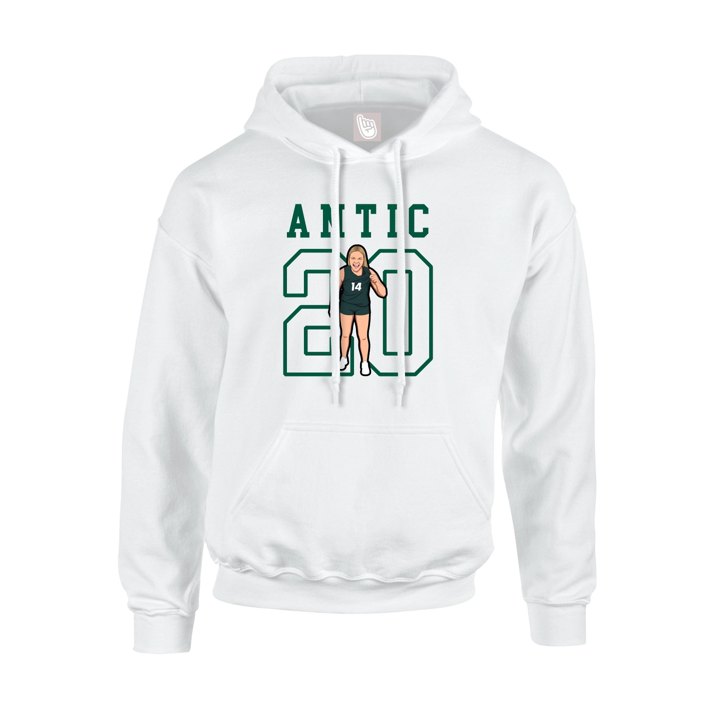 Hoodie — Shirsey in White