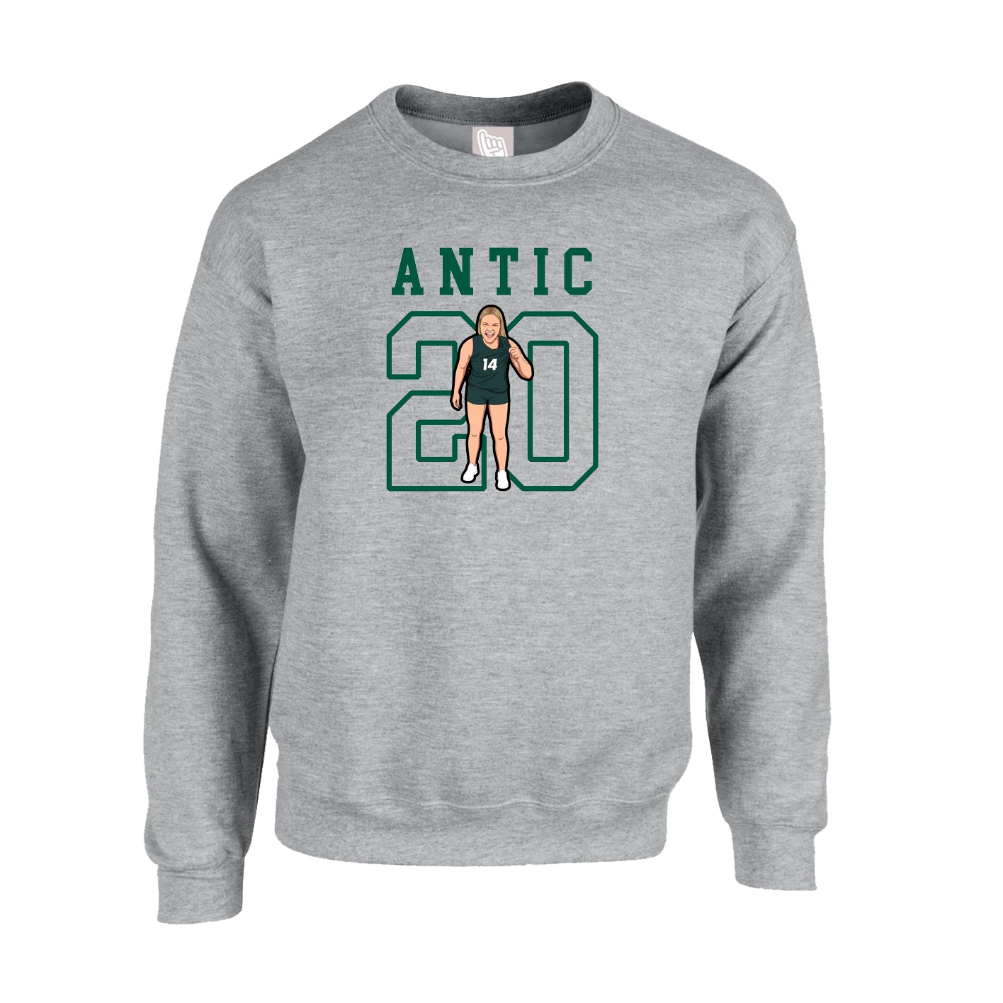 Fleece Crew — Shirsey in Grey