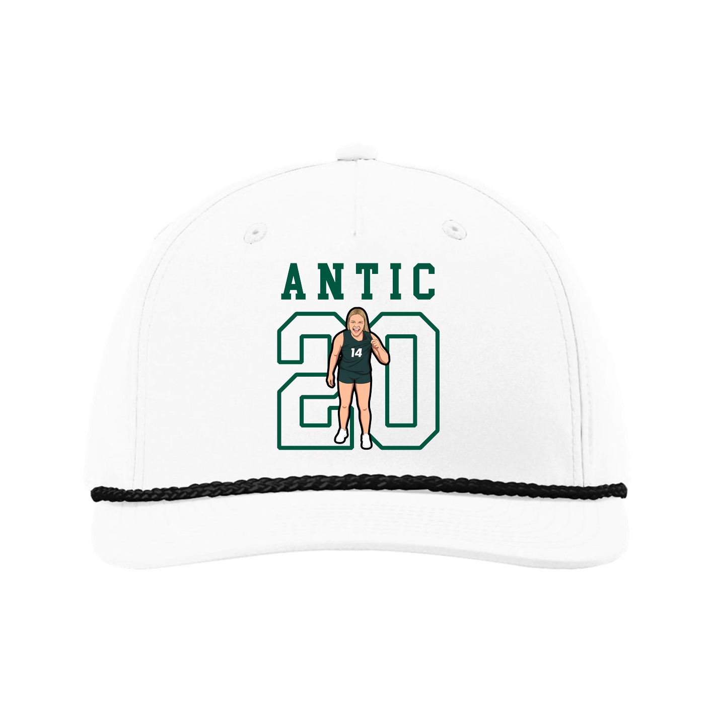 Five-Panel Classic Rope Cap — Shirsey in White