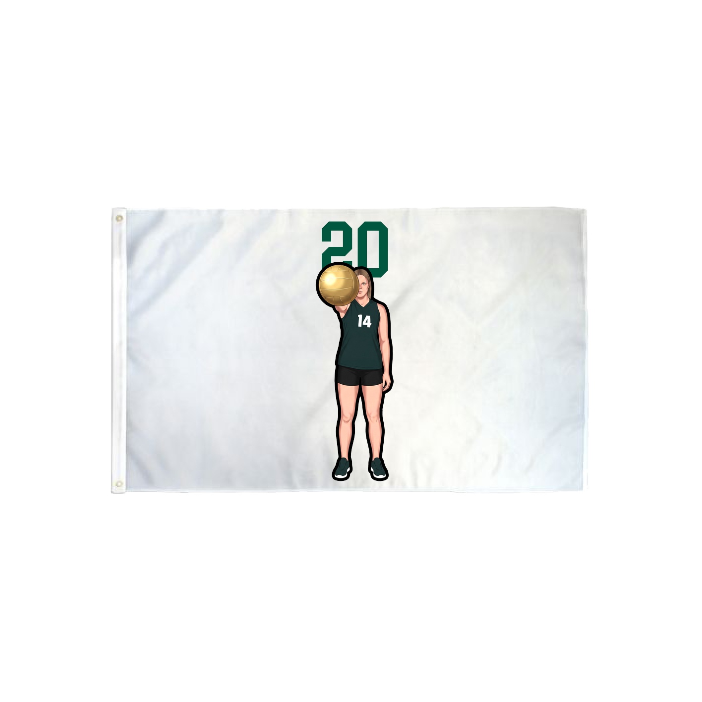 3x5 Flag — Number Top in Classic
