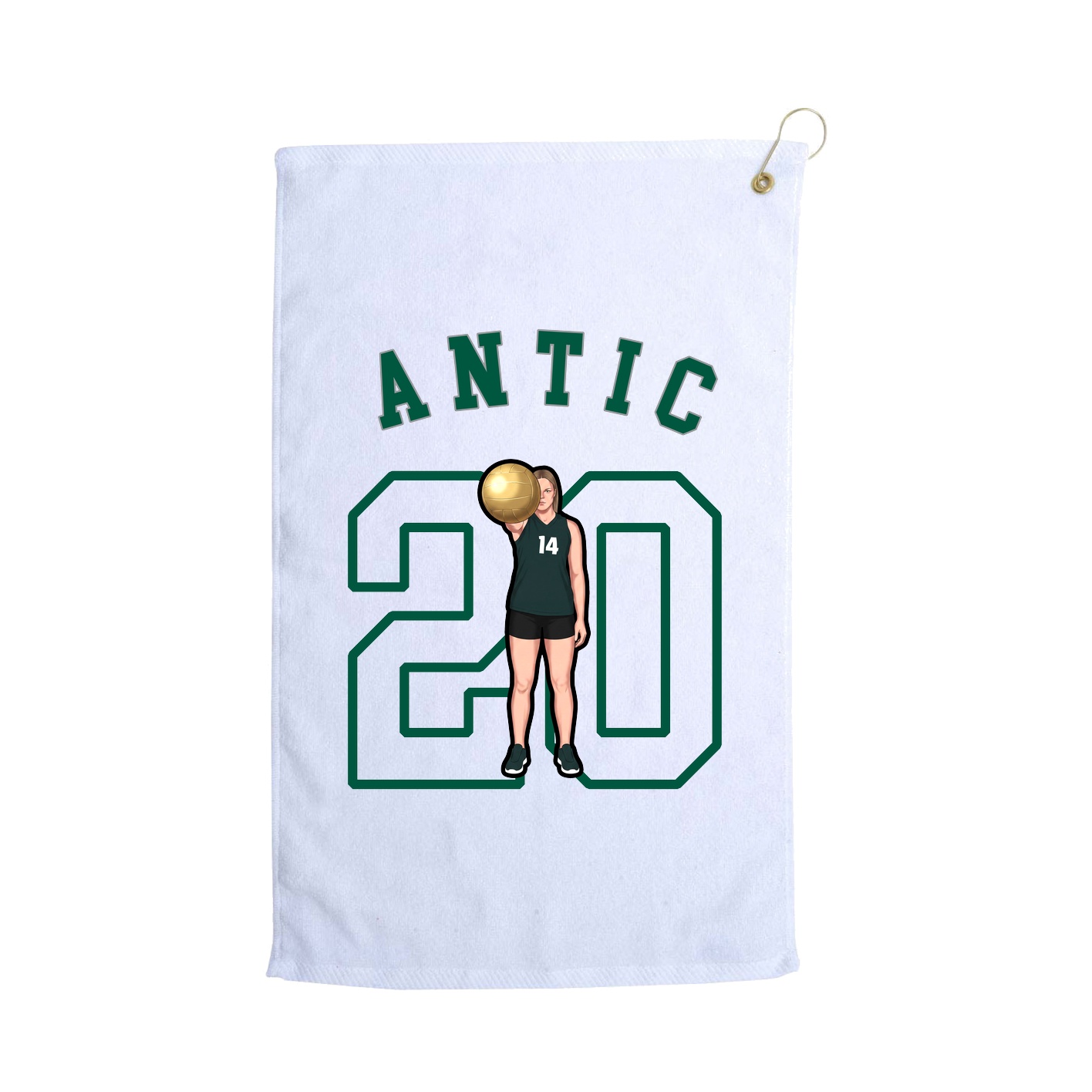 Golf Towel — Shirsey Arch in White