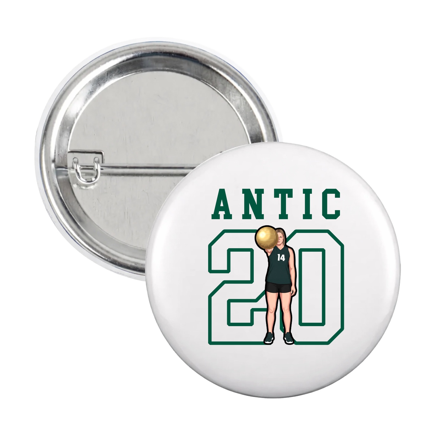 Game Day Button — Shirsey in White