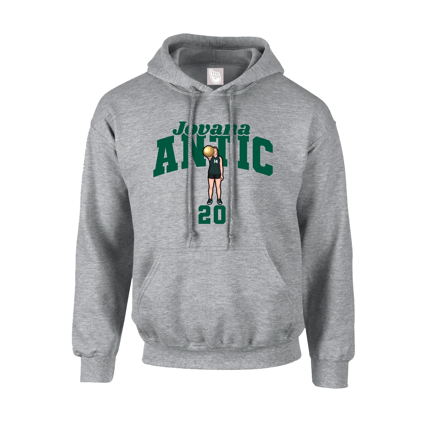 Hoodie — Signature Arch in Grey
