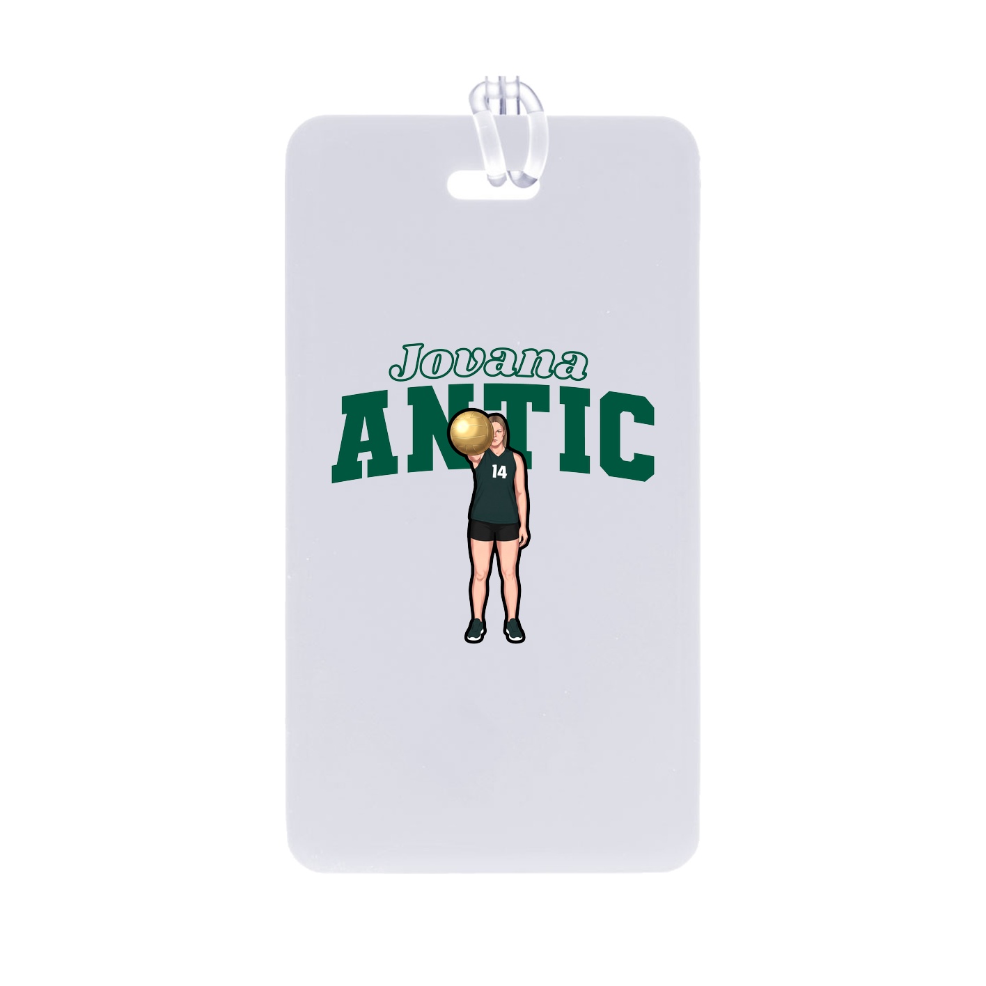 Bag Tag — Name Arch in Classic