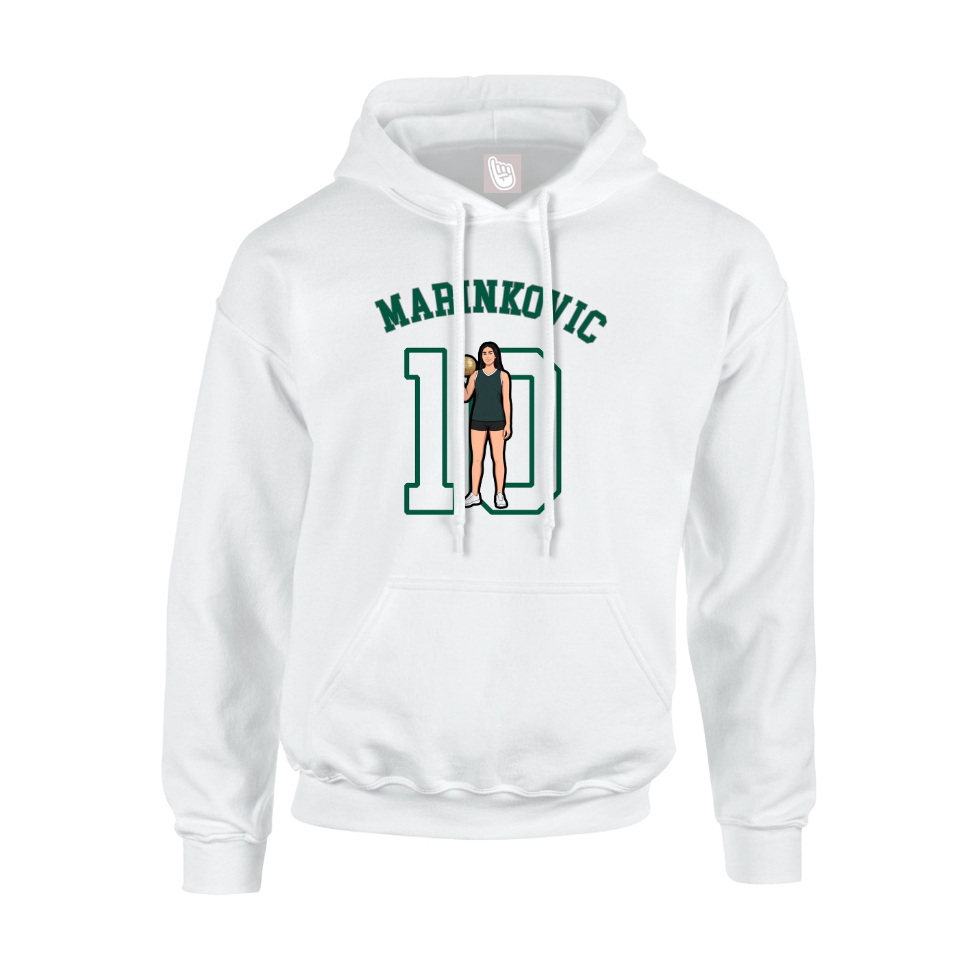 Youth Hoodie — Shirsey Arch in White