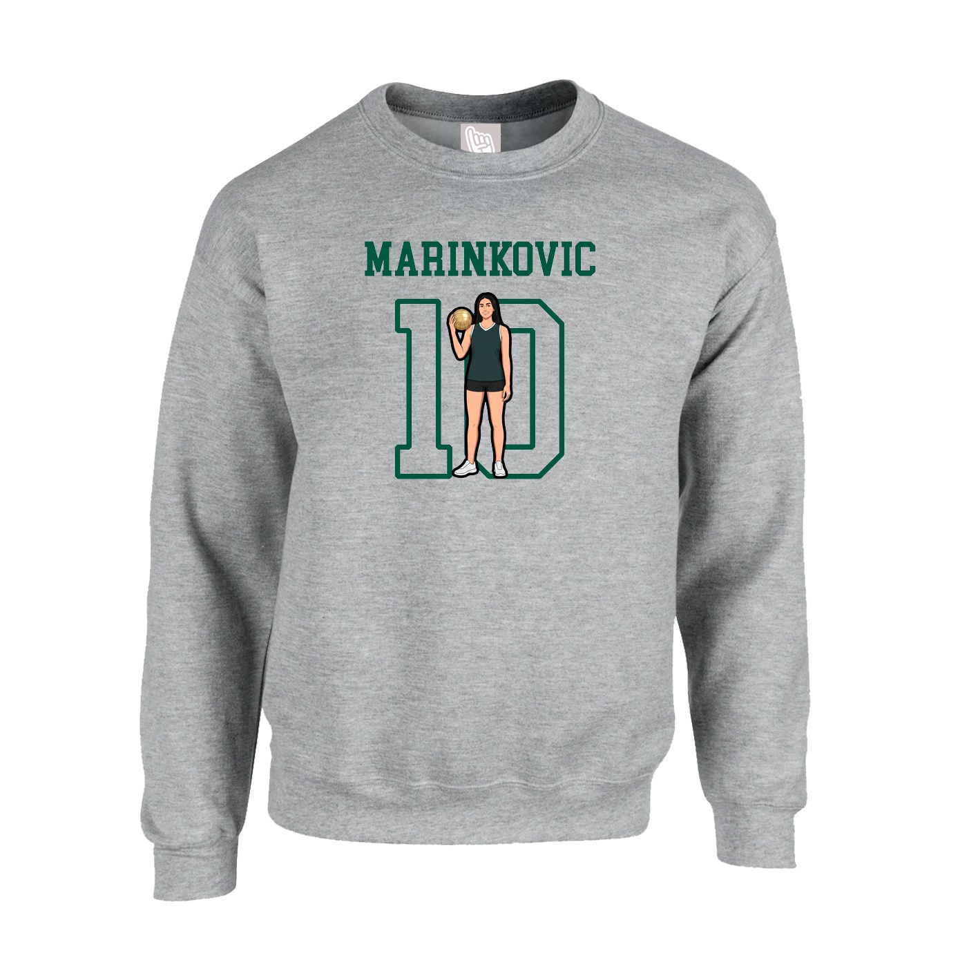 Fleece Crew — Shirsey in Grey