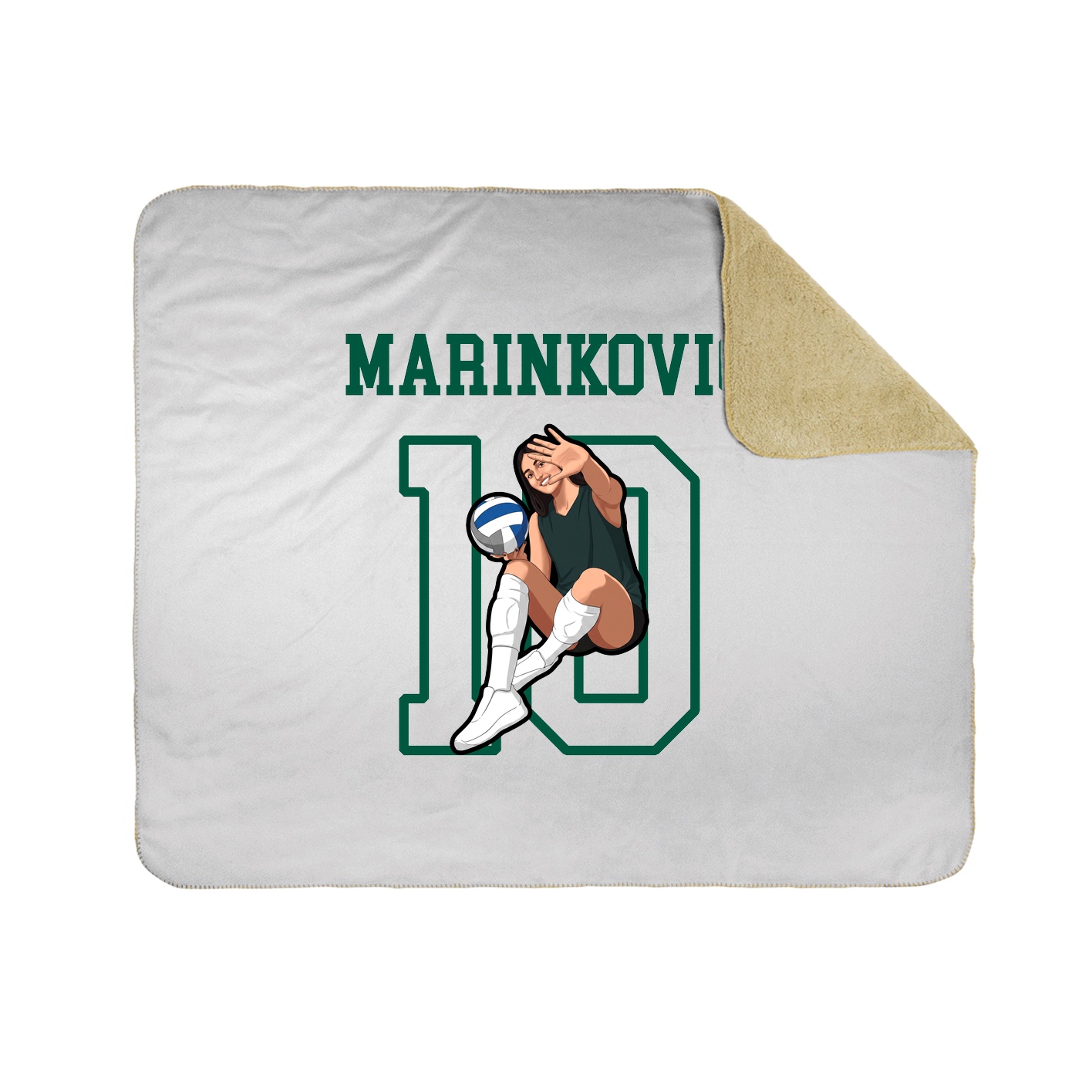 Throw Blanket — Shirsey in White