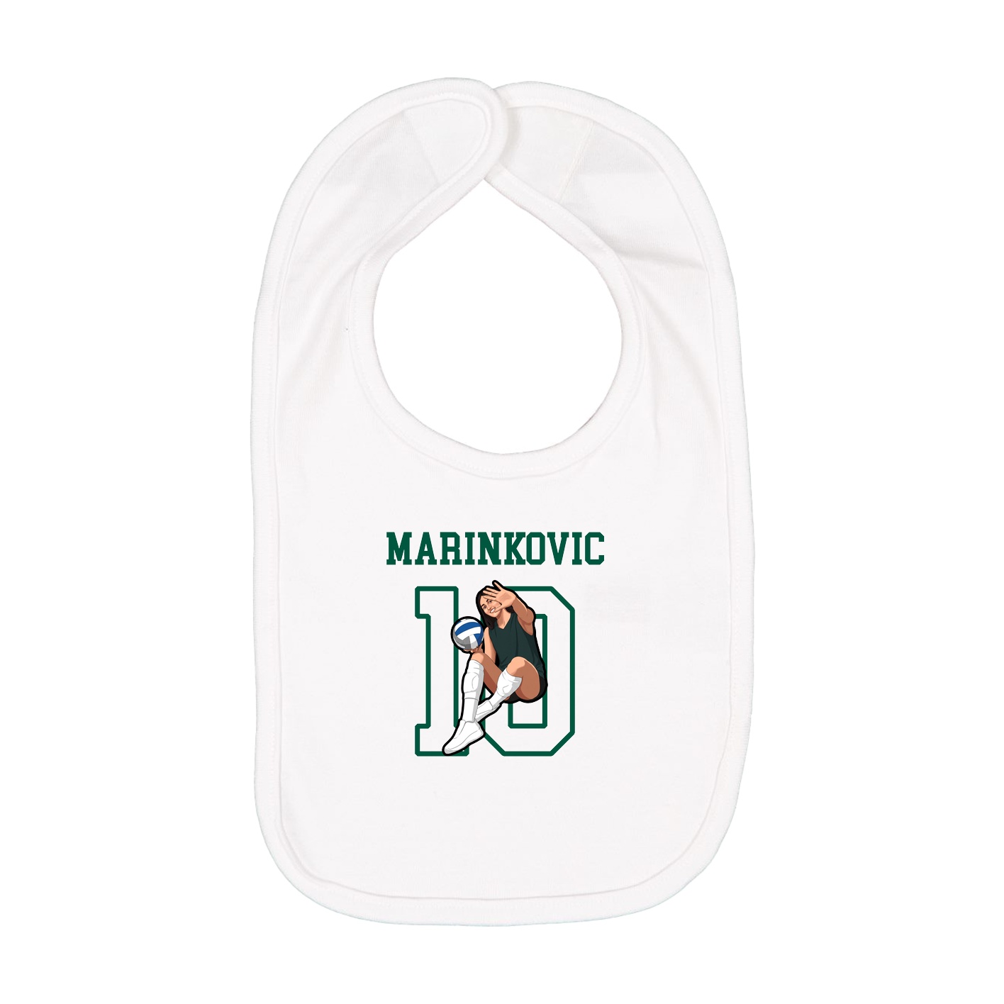 Infant Bib — Shirsey in White