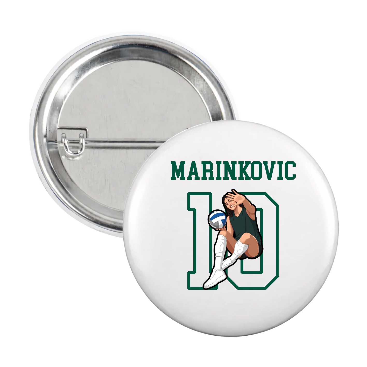 Game Day Button — Shirsey in White