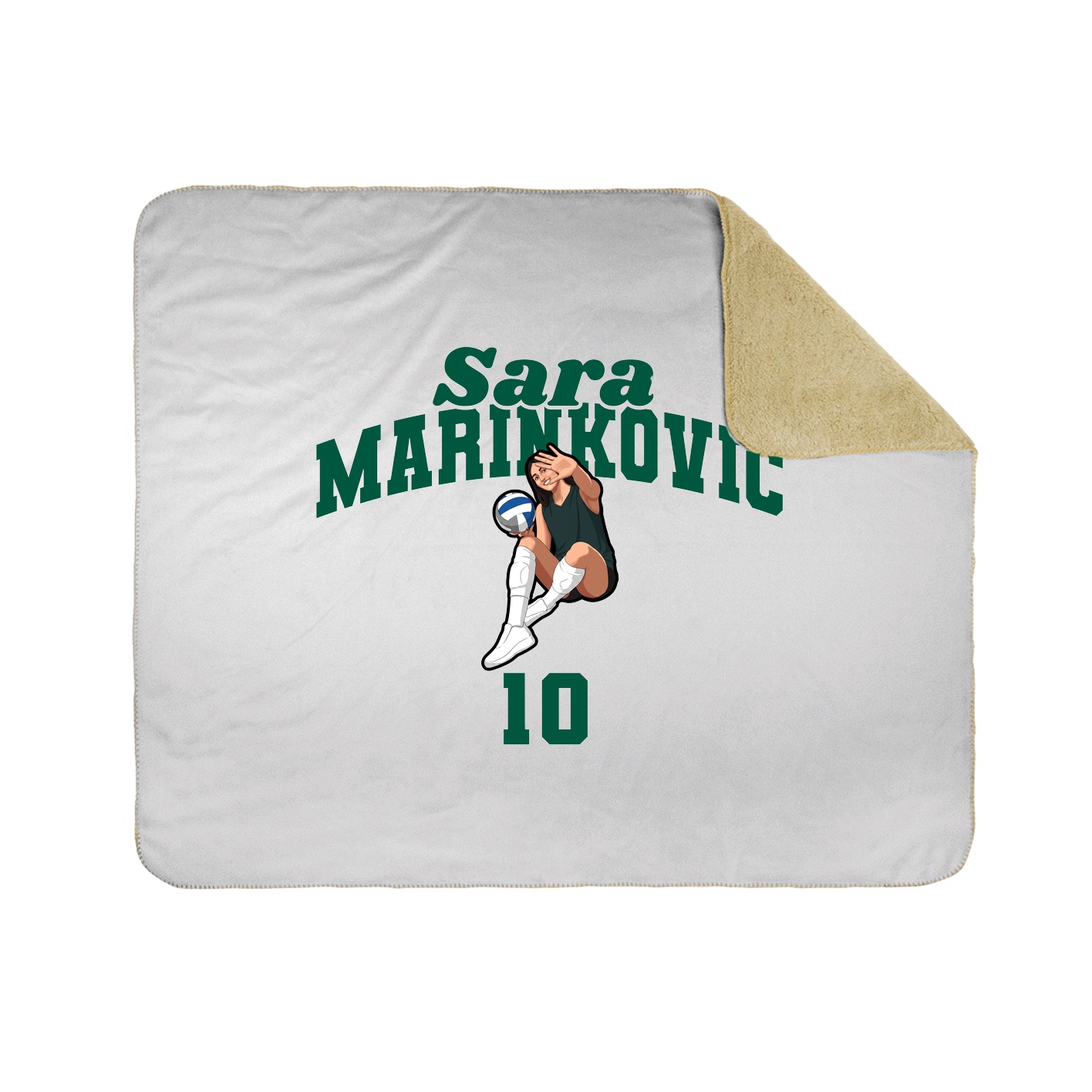 Throw Blanket — Signature Arch in White