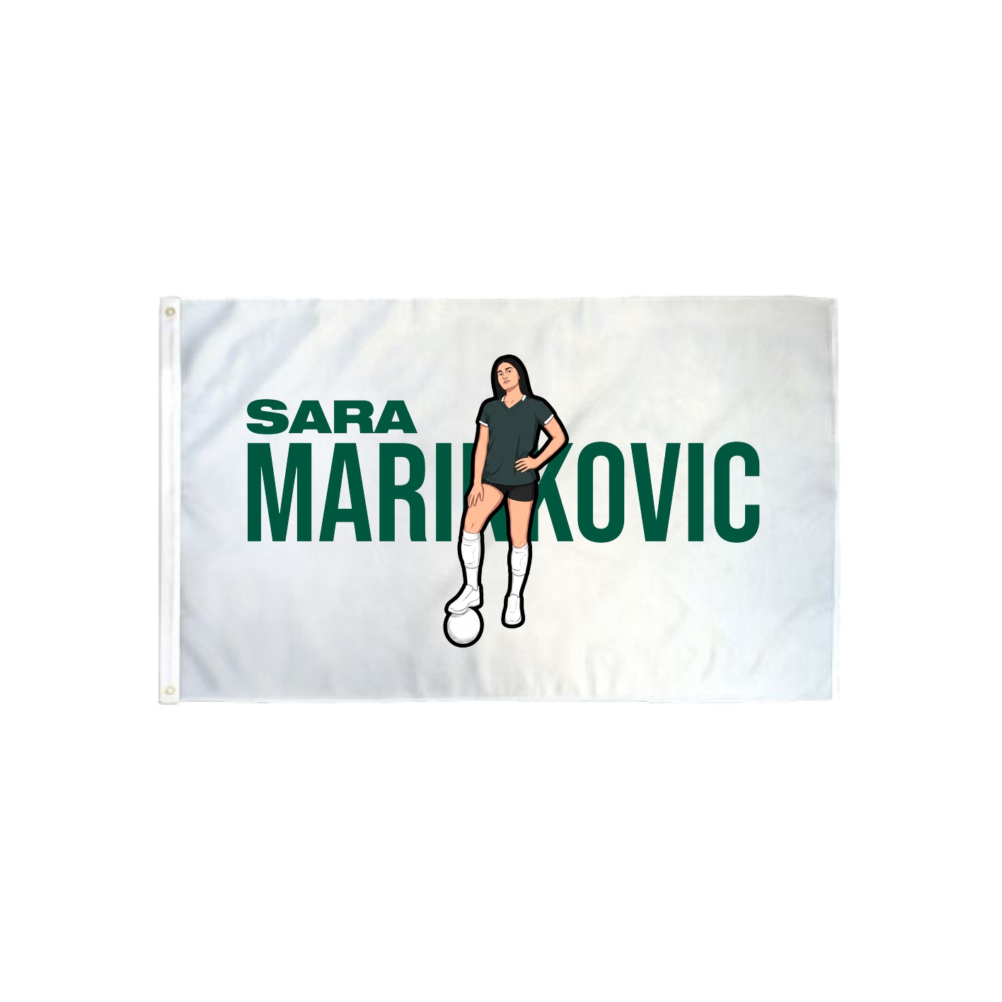 3x5 Flag — Player Name in Classic