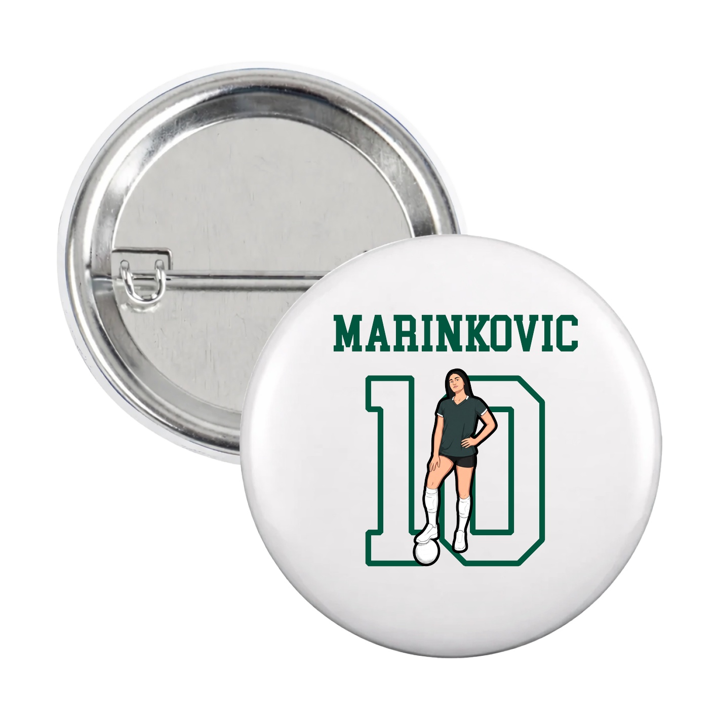 Game Day Button — Shirsey in White