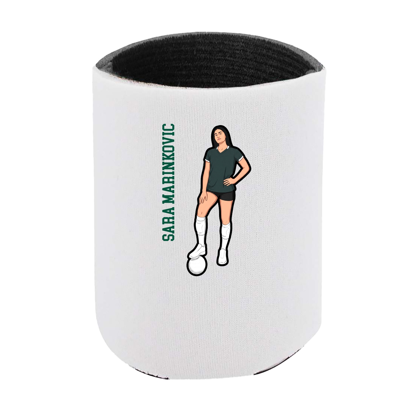 Can Holder — Name Vertical in White