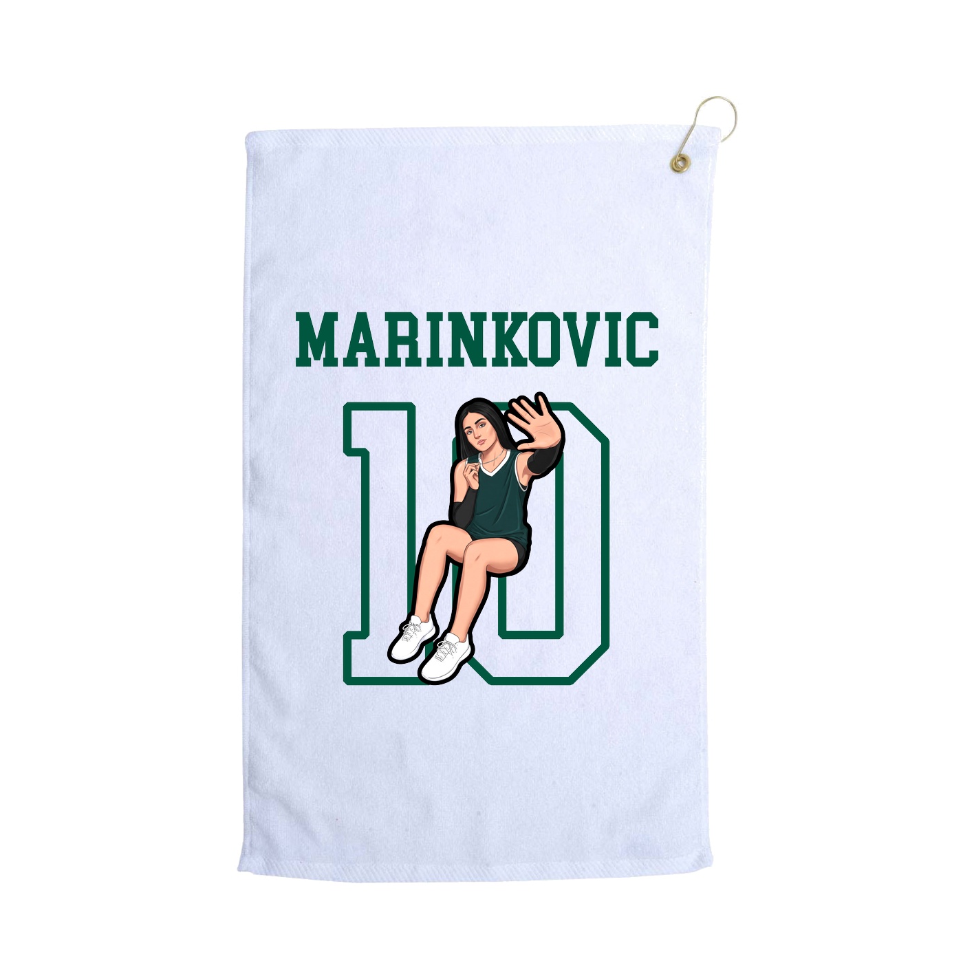 Golf Towel — Shirsey in White