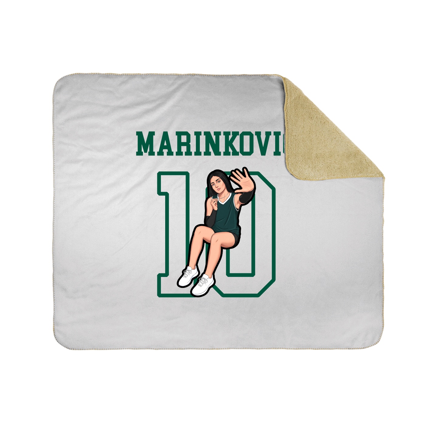 Throw Blanket — Shirsey in White