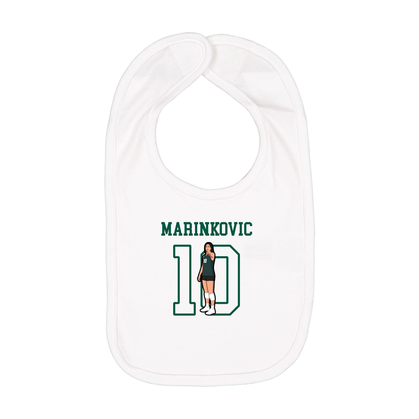 Infant Bib — Shirsey in White