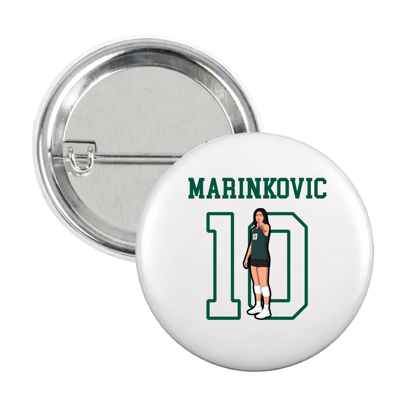 Game Day Button — Shirsey in White