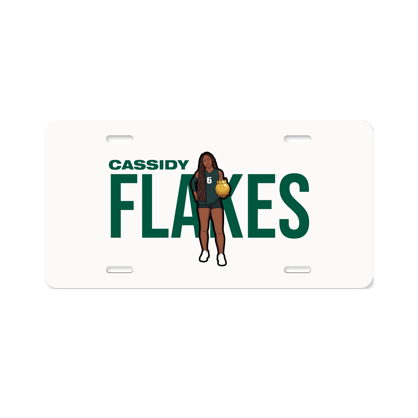License Plate — Player Name in Classic
