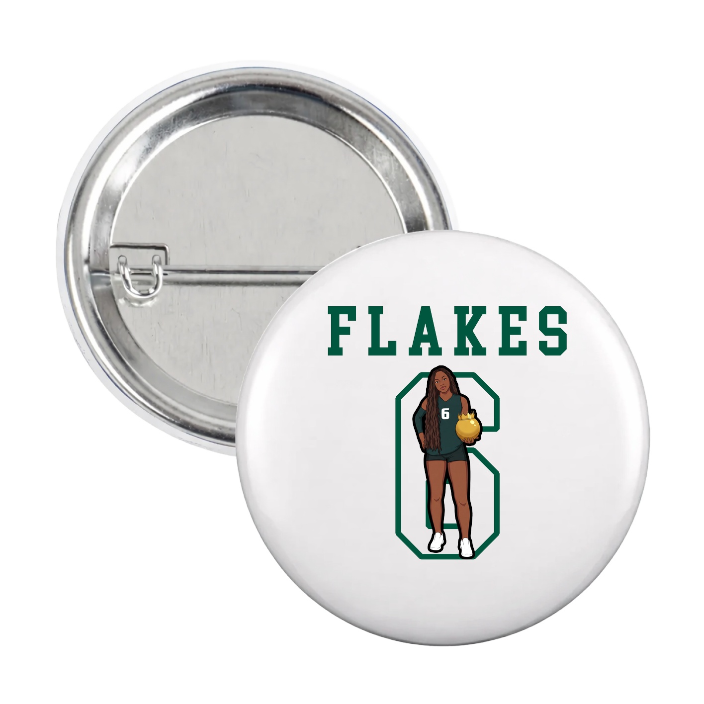 Game Day Button — Shirsey in White