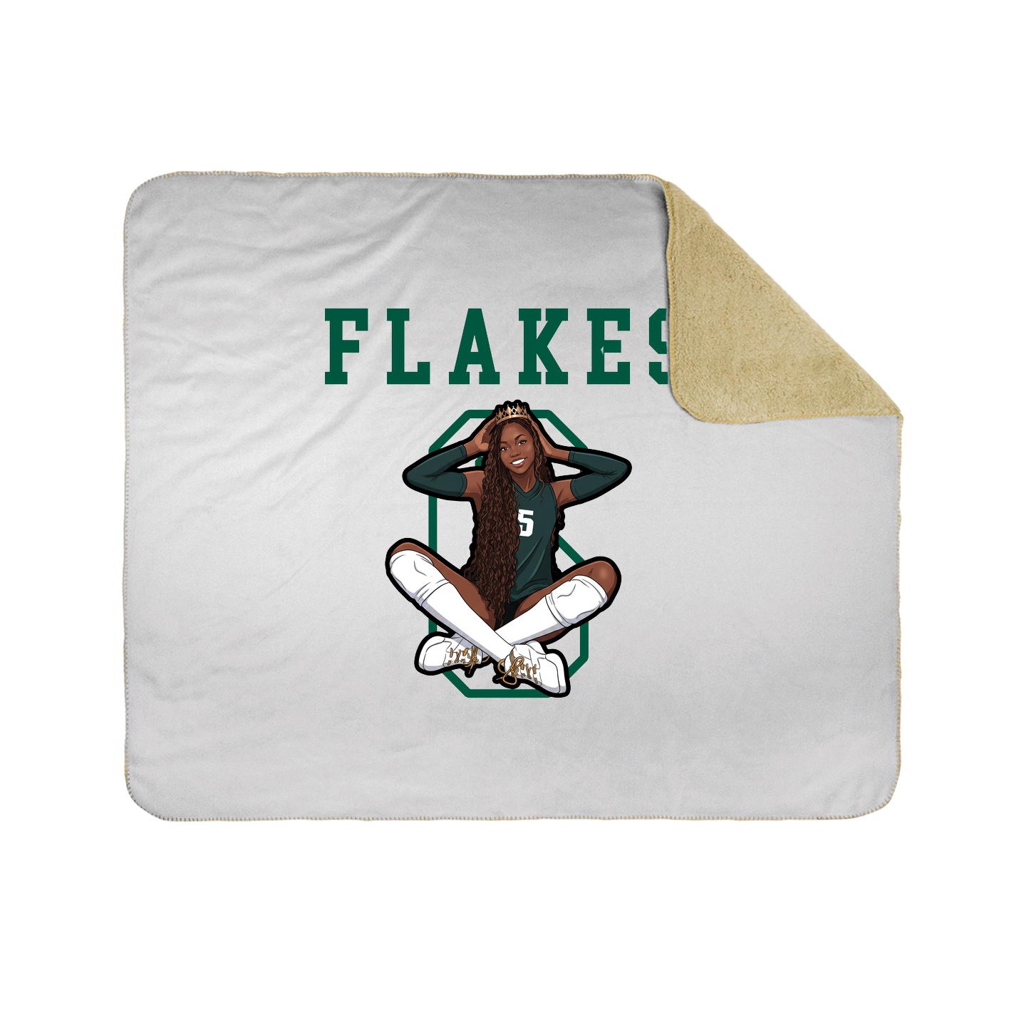 Throw Blanket — Shirsey in White