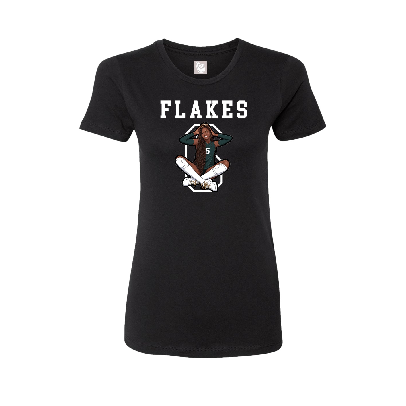 Fitted Women's Tee — Shirsey in Black