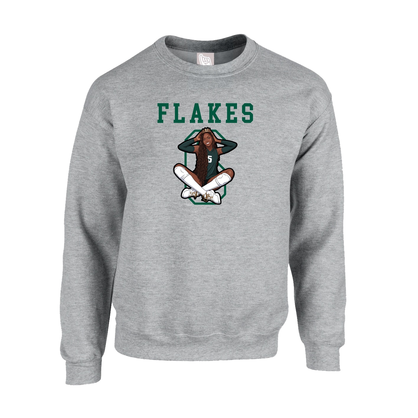 Fleece Crew — Shirsey in Grey
