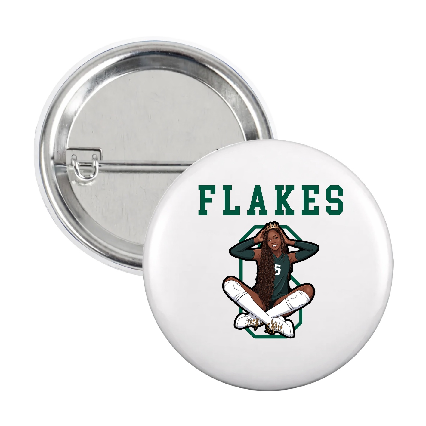 Game Day Button — Shirsey in White